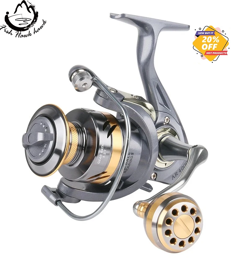 New All-metal Fishing Spinning Reel 8-15kg Saltwater Reel suitable for spinning fishing rod