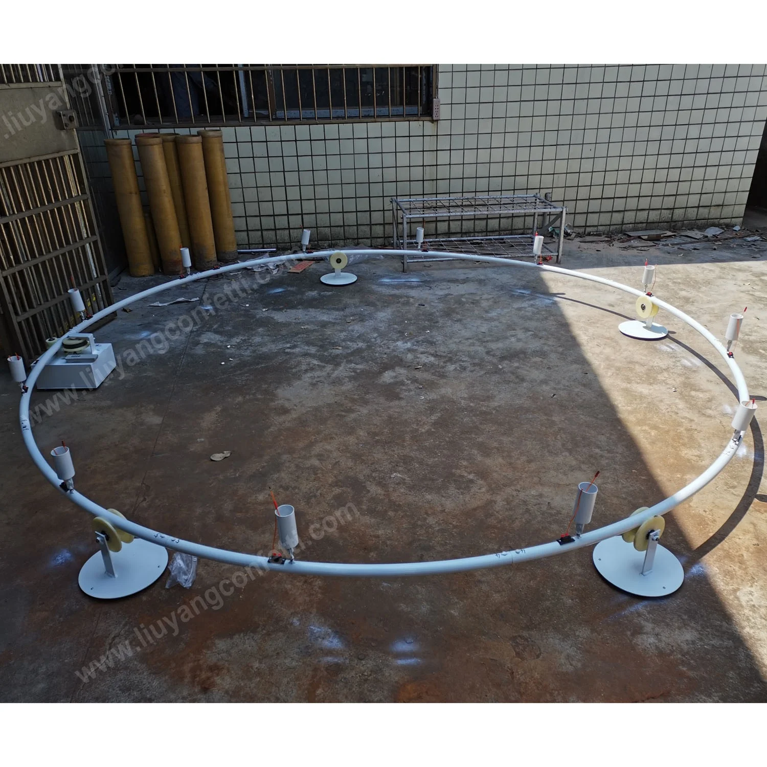 Dj Wedding Centerpiece Spark Fountain Machine Decoration Circle 360 Degree Rotate Cold Pyrotechnic Indoor Firework Firing System