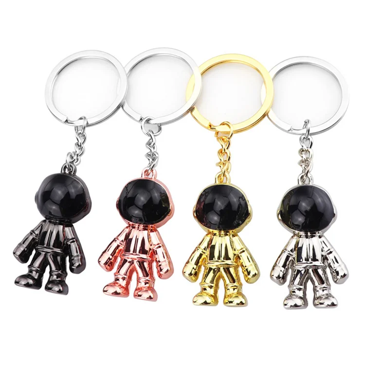 Factory Metal Blank Zinc Alloy 3D Gold Plated Custom Logo Fashion Keychain