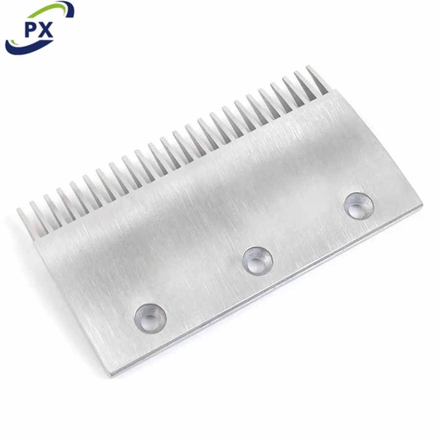 Escalator parts Escalator comb plate 9011 24 -tooth 3-hole aluminum alloy 203*114
