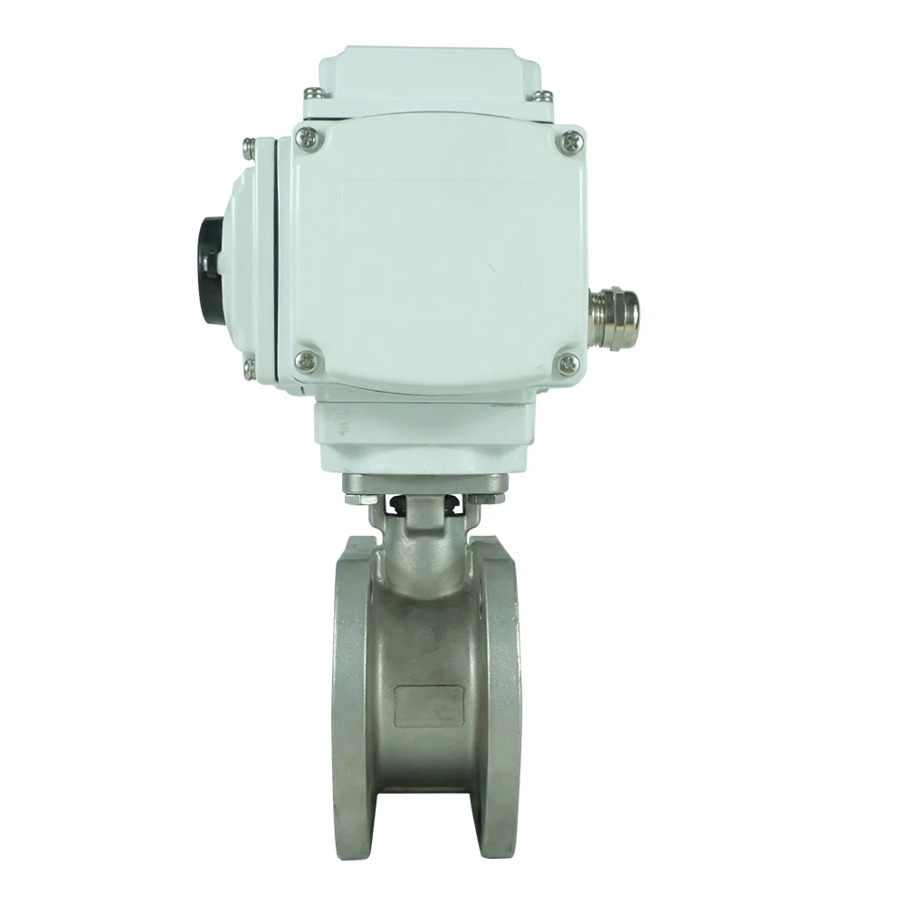 DKV DN40 2 дюймов 24V DC Италия ультратонкий межфланцевый клапан фланцевый ss304 из нержавеющей стали с электроприводом