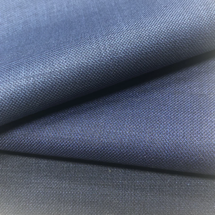 Classical sharkskin merino wool spandex fabric in high quality
