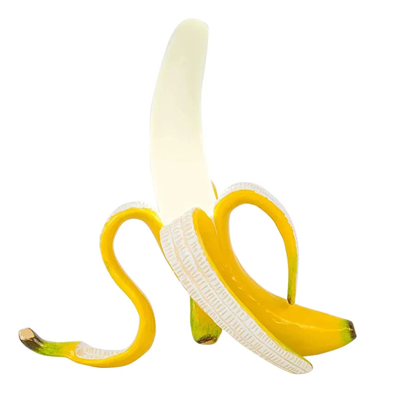 Modern Banana Novelty Table Lamp Resin Banana Lighting Fixture for Living Room, Bedroom,Funny Night Light Kids Room
