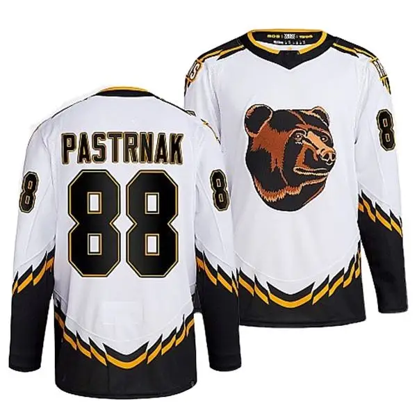 SDH-057 2022 Reverse-retro Stitched Pastrnak 37 Patrice Bergeron 63 Marchand 71 Hall Wholesale Ice Hockey Jerseys