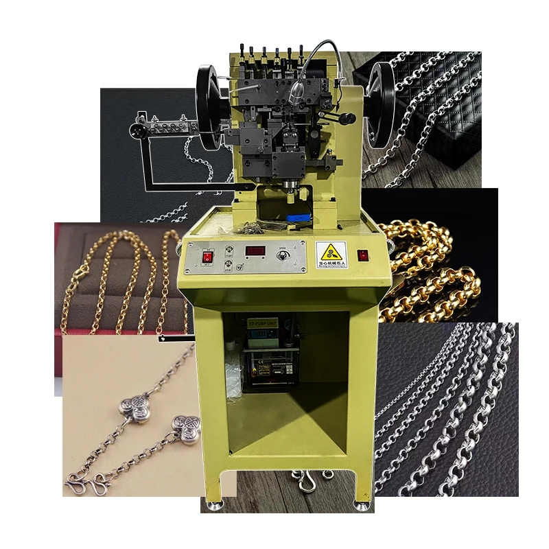 Rolo chain making machine and laser welding