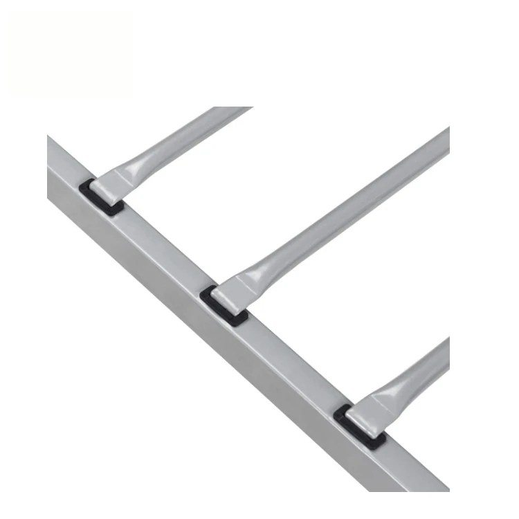 
New Design Knock-down Folding Queen Size Metal Bed Frame Bedroom Iron Metal Bed 