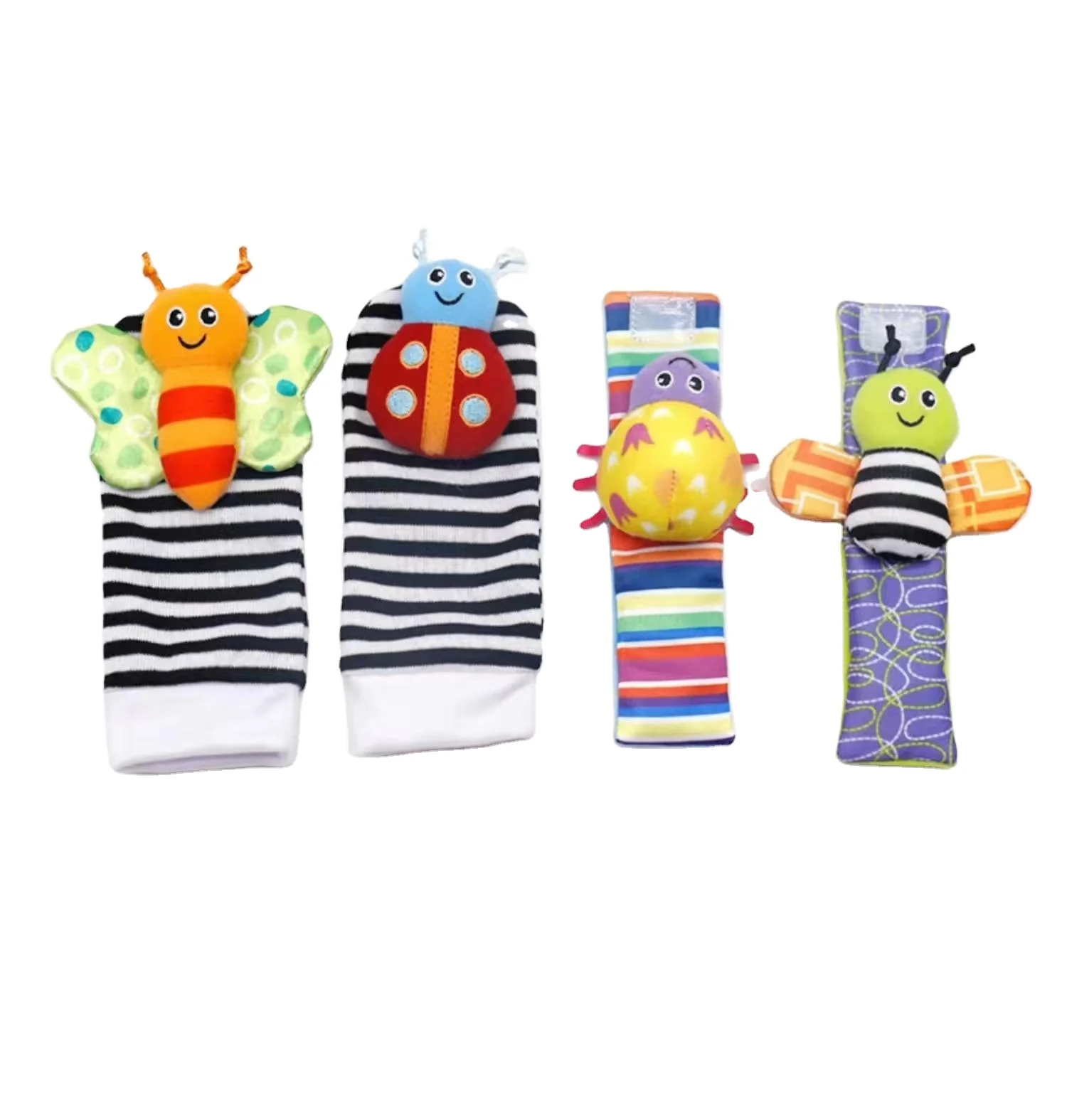 Cmax Infant Rattles Stuffed Toys Animal Baby Socks Cartoon Cute Socks
