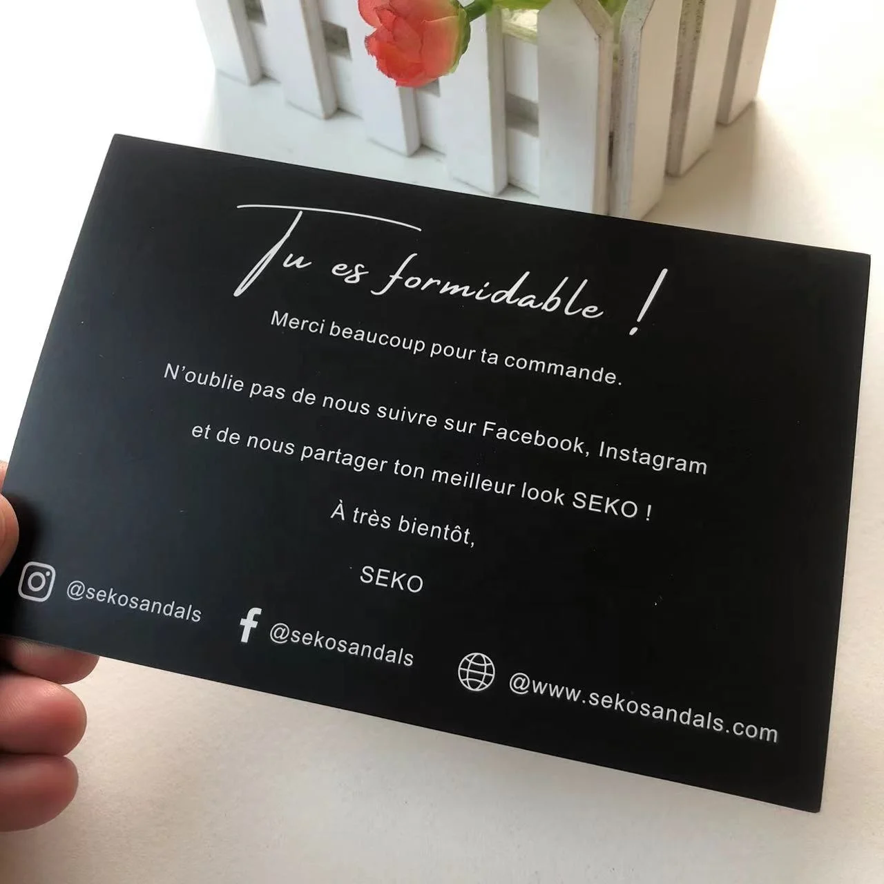 Luxury custom silver foil logo shopping card paper printing business thank you cards for your purchase