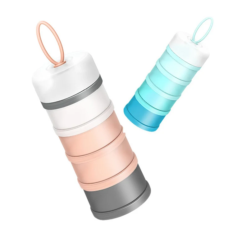 Portable 4 Compartments Milk Powder Dispenser