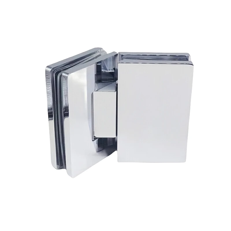 Kensharp High Quality Brass Material 180 Degree  with Decorative Cover Glass to Glass Adjustable Hydraulic Shower Hinge