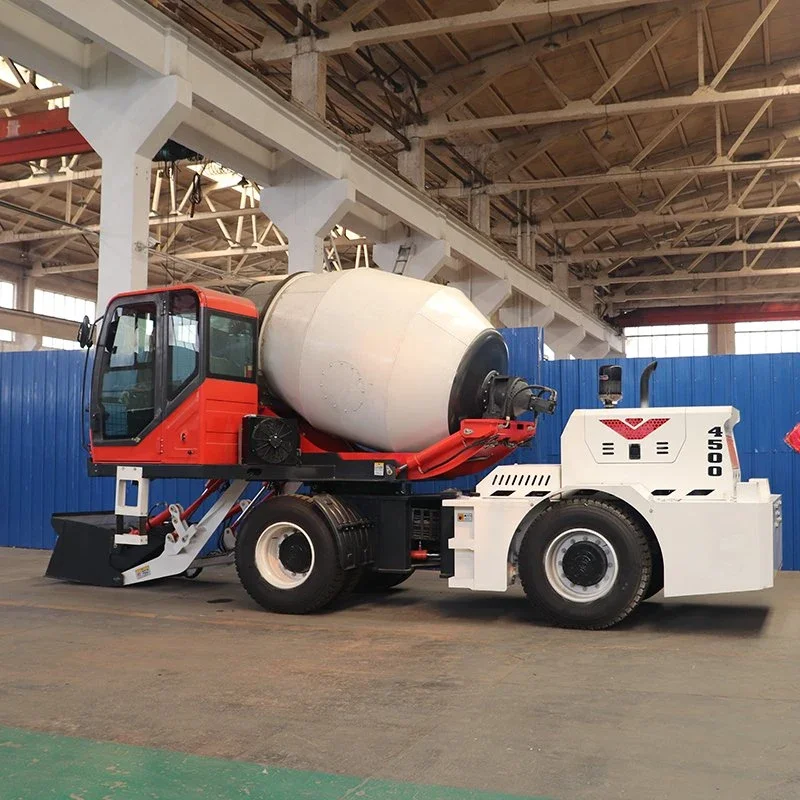 Efficiency Self Loading Automatic electric concrete mixer machine JZM350 concrete mobile mixerMini Concrete Mixer
