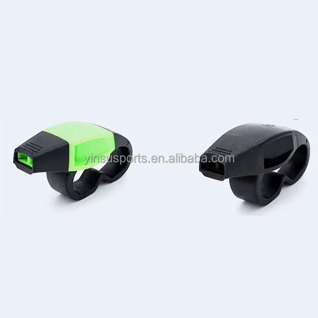 Macca soccer training Referee whistle finger Student teacher Game Sports Plastic soccer double cavity ring whistle