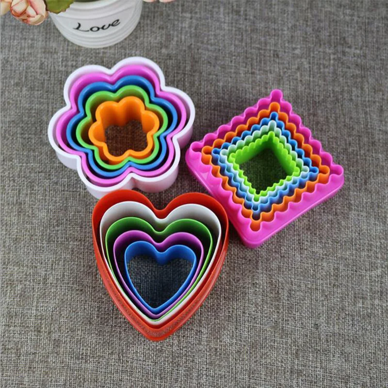 5pcs/set Cookies Cake Decorating Diy Baking Tools Heart Cookies Cutter Molds Fashion Useful Kitchen Tools