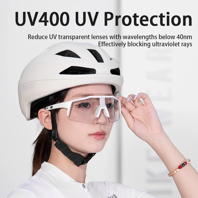 Outdoor Sport Photochromic Glasses Color Change UV Protection Cycling Bicycle Sunglasses for women men