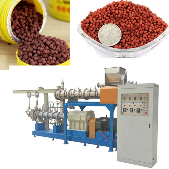 large capacity fish feed line automatic fish feed process machine fish feed extruder