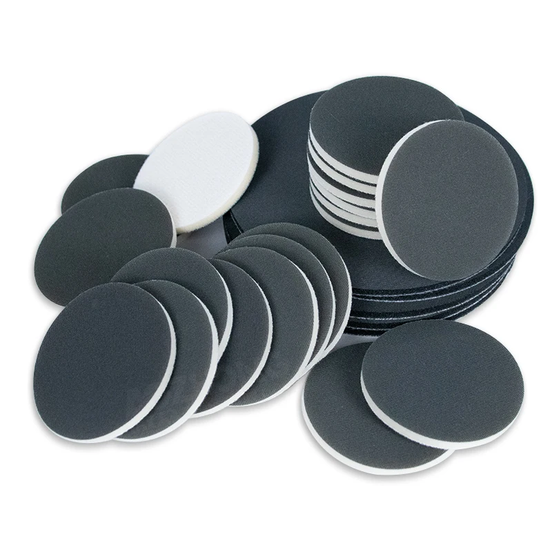 3inch 75mm Foam Sponges Sand Disk Dry and Wet Sanding Dust-free Net Sanding Sponge Sanding Pad Similar to Mirka Abralon