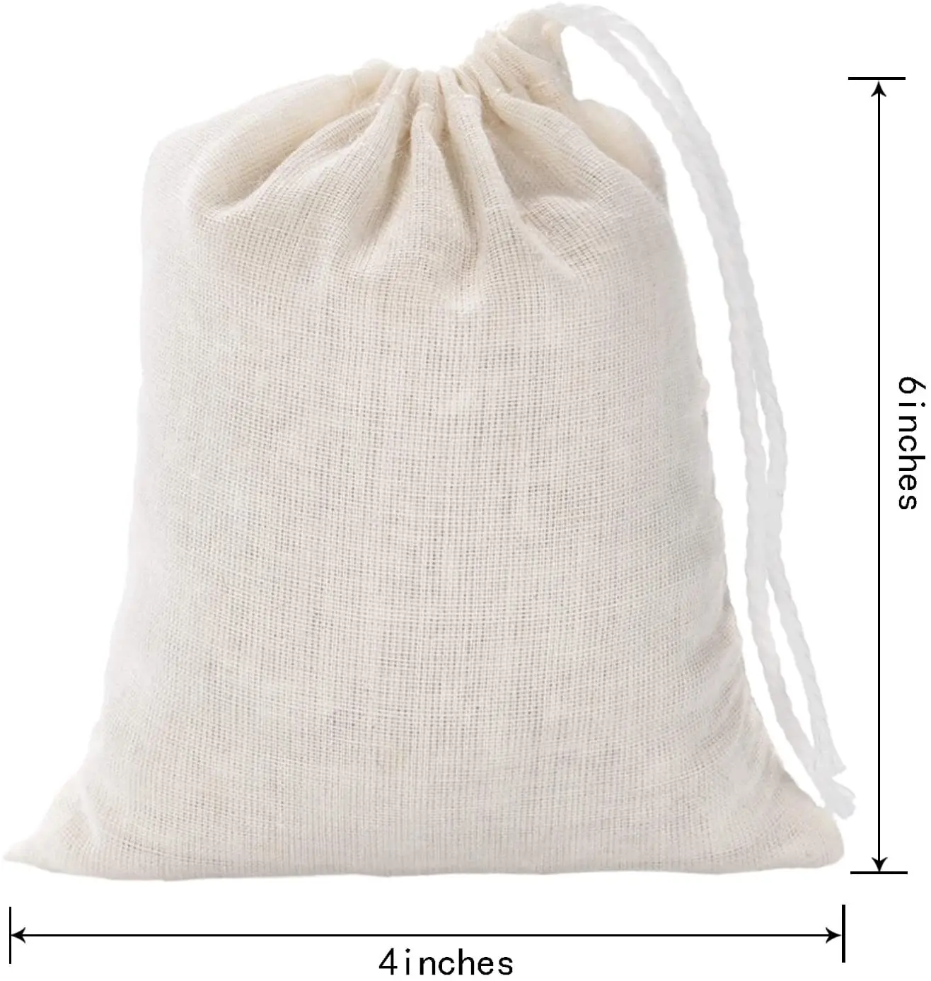 Classical various plain custom size storage cotton canvas bag drawstring sack cotton drawstring pouch Spice storage bag