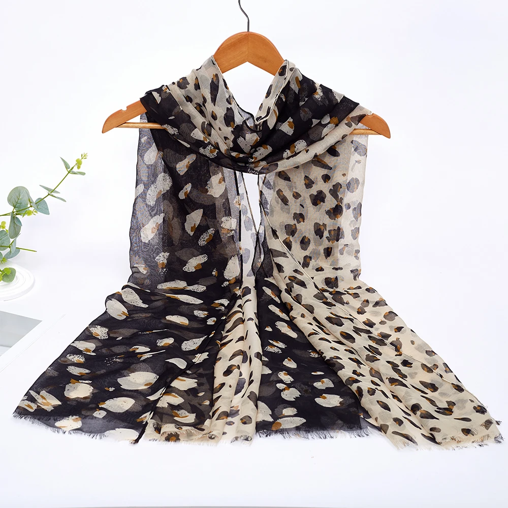 Fashion Floral Print Warm Scarf Shawl Winter Head Scarves For Women
