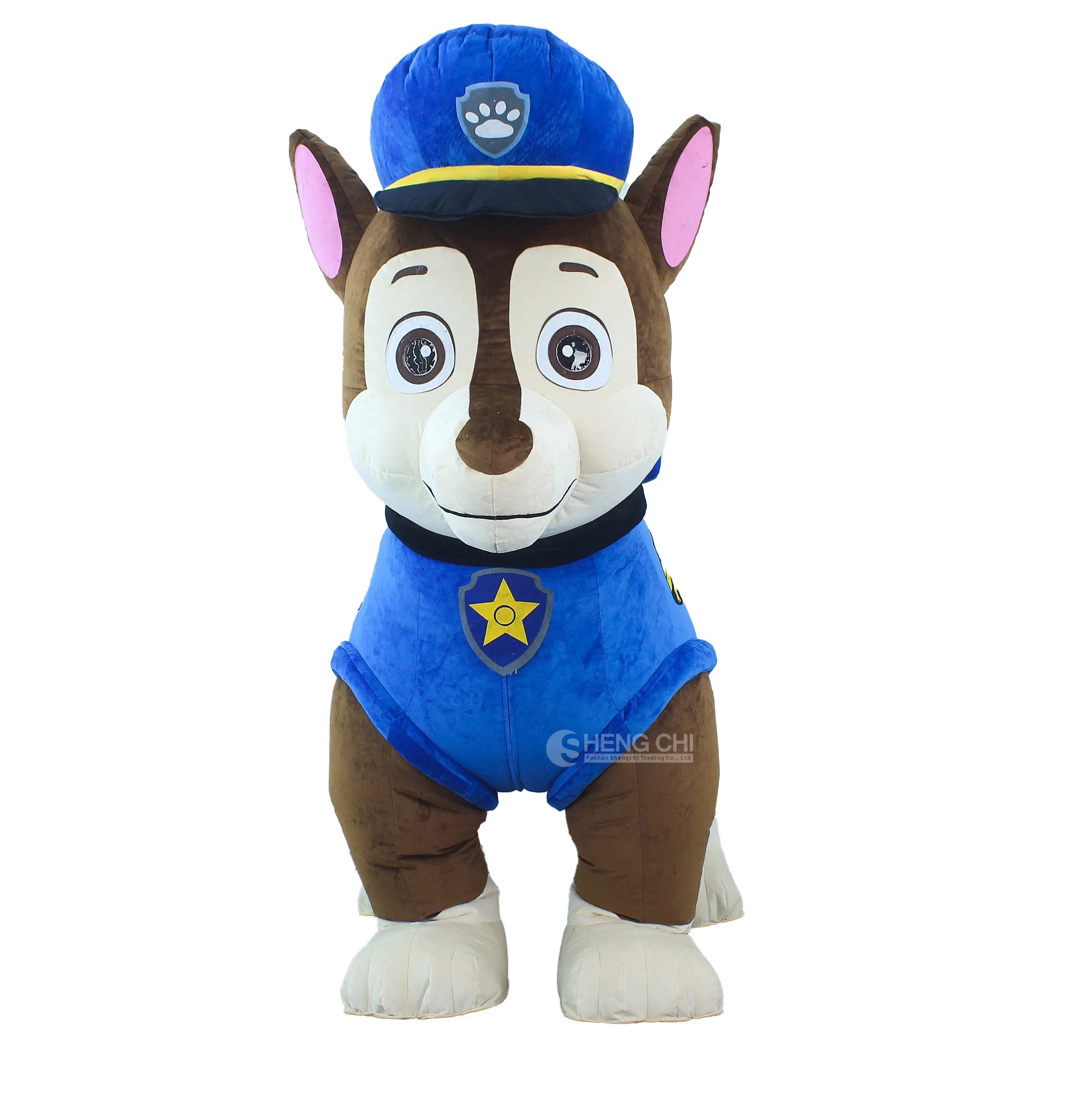 Merchant promotion event promoting mascot walking patrol dog inflatable plush mascot clothing