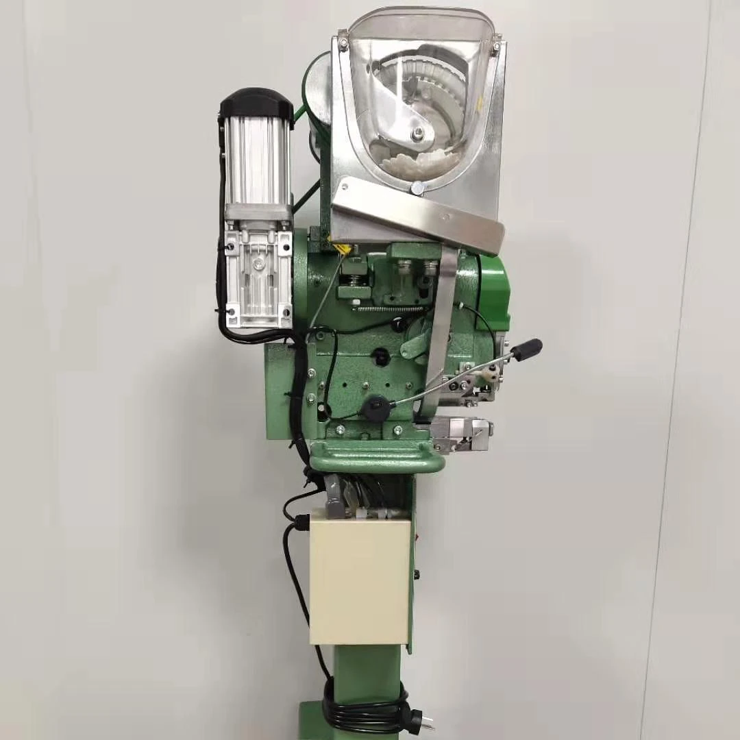 Garment Plastic Button button attaching machine jeans gold buckle metal/plastic  Button Hole Making Machine