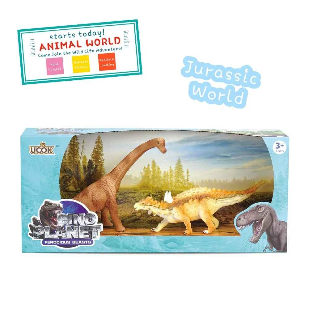 
Amazon hot selling Wildlife Animal Playset Dinosaur Series 9