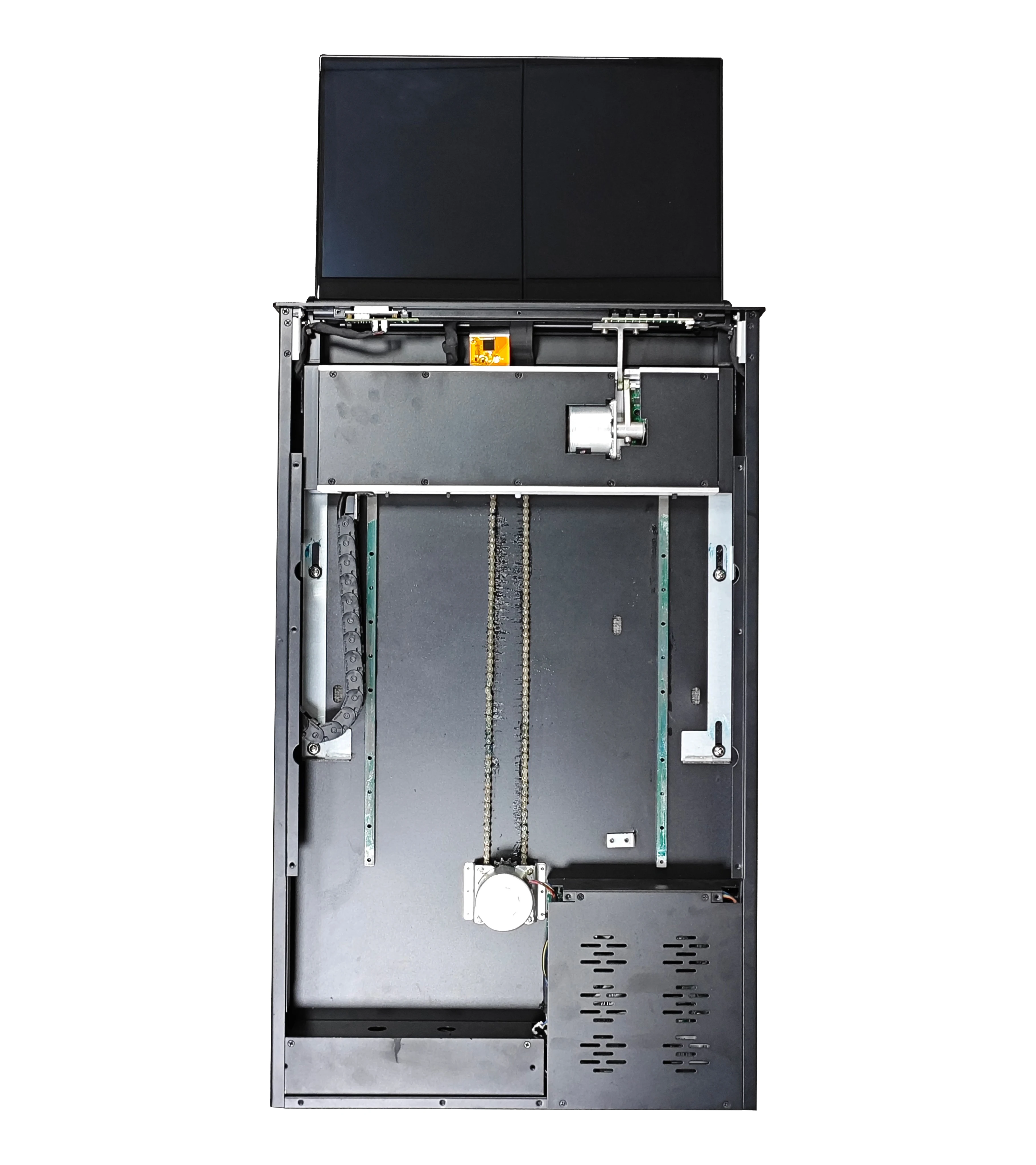 Lift Monitor Build In 18.5 Genuine Screen Lifter Lift Mechanism Monitor Retractable Pop Up Tv Desk Paperless Conference System