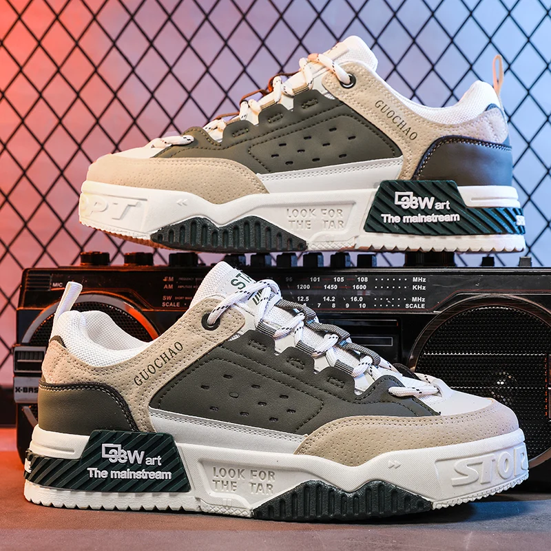 Fashion Red Men Skateboard Shoes Street Hip Hop Designer Sneakers Men Skate Shoes Original Man Platform Sneakers