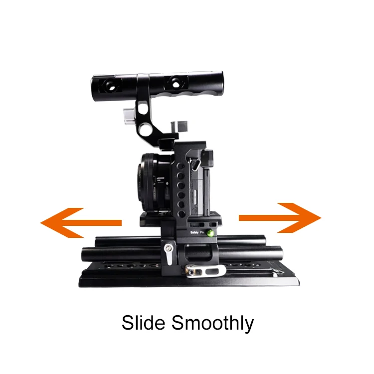Camera cine baseplate with ARRI standard dovetail compatible with smallrig, titla, kondor blue bridge plate