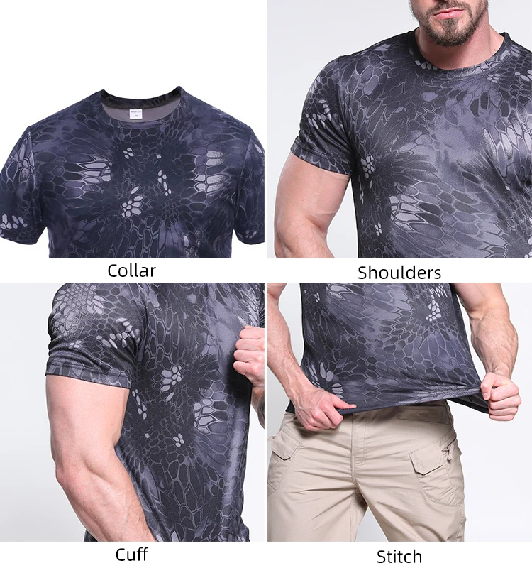 wholesale Quick drying Camouflage short sleeve T-shirt