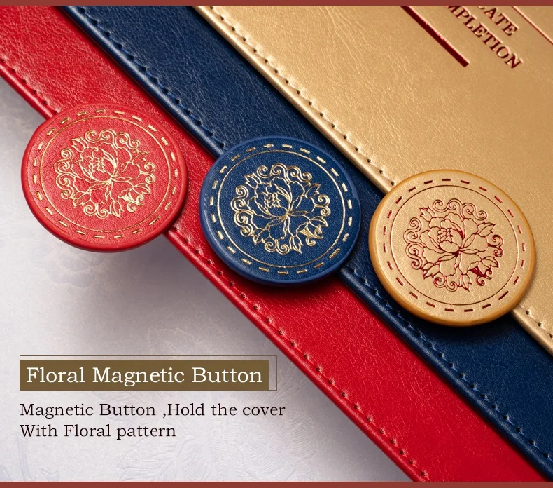 Magnetic Round Buckle Certificate Holder Envelope Vegan Leather A4 Trifold Certificate Folder Plain Diploma Cover Not Padded