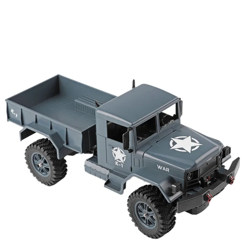 Wltoys 124301 Rc Car 1:12 2.4G 10km/h Electric Remote Control Four-drive Army Truck Simulation American Dodge Military Truck Toy
