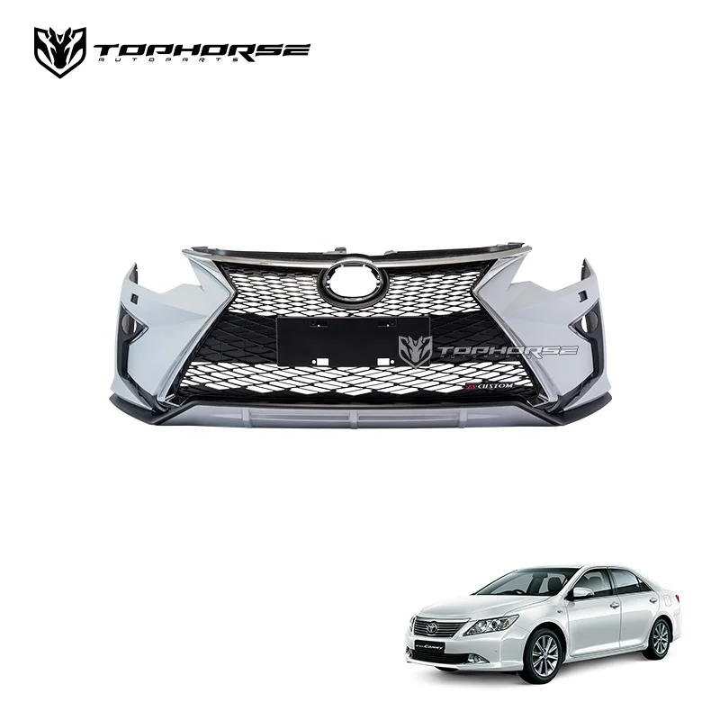 2012+ Facelift Bumper For Toyo-ta Camry Body Kit Front Grille Car Accessories PP Material