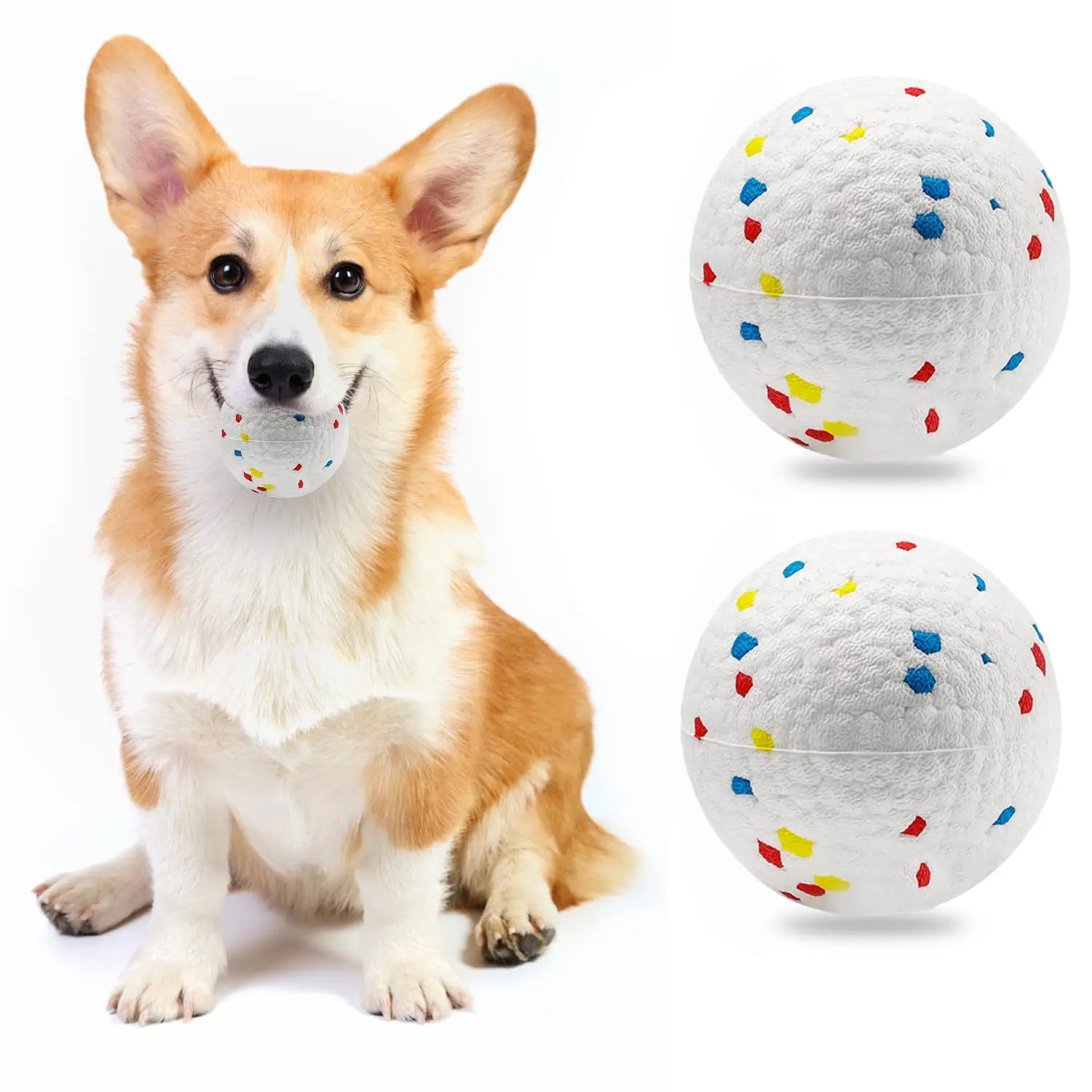 Hot Sale ETPU Silicone Dog Ball Durable and Sustainable Hard Chew Teething Toy for Puppies Indestructible Rubber Dog Ball