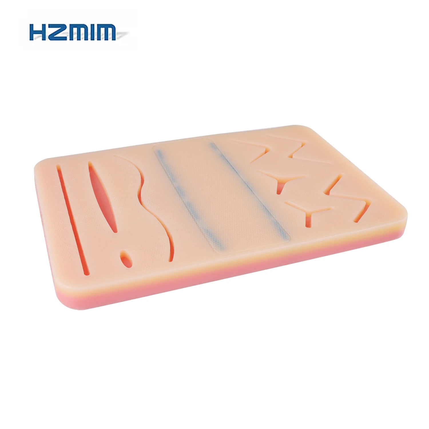 Multi-Functional Silicone Suture Practice and IV Injection Training Pad with 2 Veins for Medical Students and Doctors