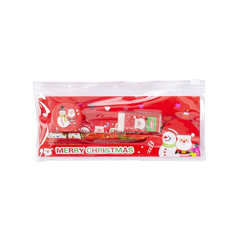Amazon Best Selling Wholesale Christmas Kids Creative Pencil Set Student Pencil Set Gift