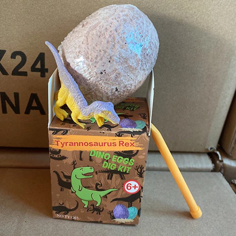 Детский творческий набор для добычи драгоценных камней, мини-набор для раскопания, игрушка-динозавр, яйцо, экскаватор из Египта, игрушка