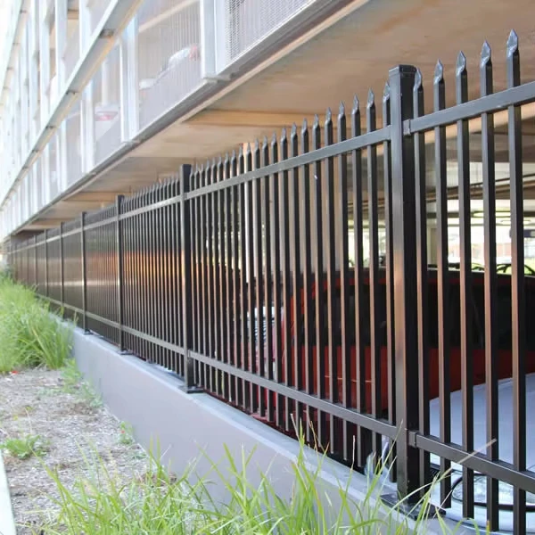 2.4x 2.1m High Grade Steel Street Fence Park Green Space Steel Fence