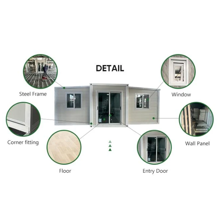 New Design Chinese  Best Steel Structure Expandable Containers House 2 Pthprefab Australia Expandable Container House