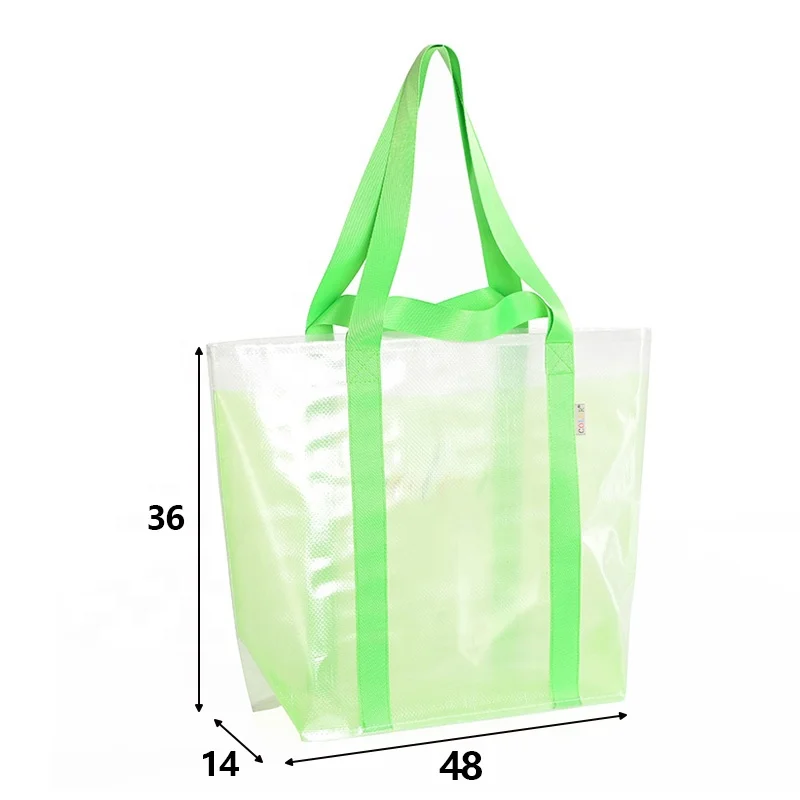 High capacity travel Beach bag clear tote transparent pvc divider Dry and wet separation waterproof transparent tote bag