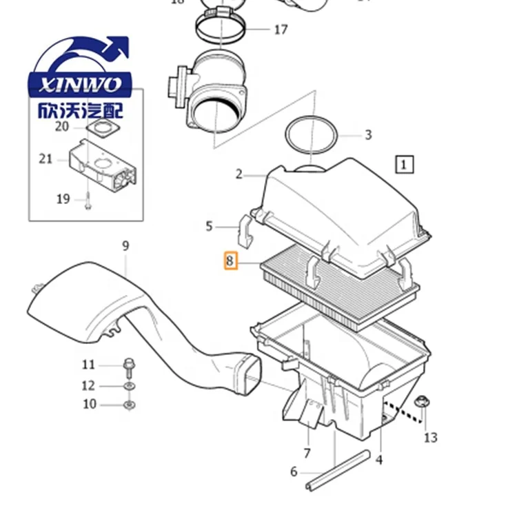 
oe 8638600 air filter FOR VOL-VO XC90 03 