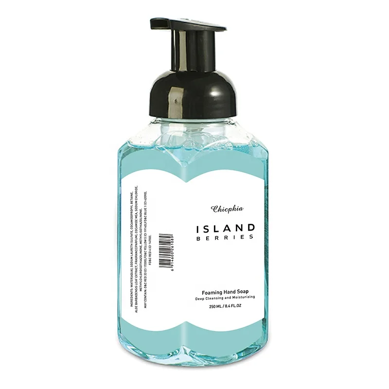 OEM Private Label Brand 8.4 Fl.oz. 250ml Island Berries Hand Foaming Liquid Soap