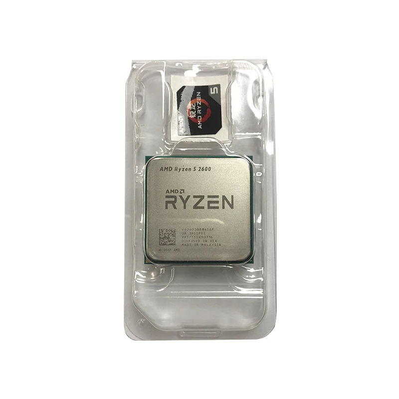  Процессор AMD Ryzen 5 2600 R5 AM4 3 4 ГГц шестиядерный двенадцатиядерный 65 Вт 12 нм YD2600BBM6IAF