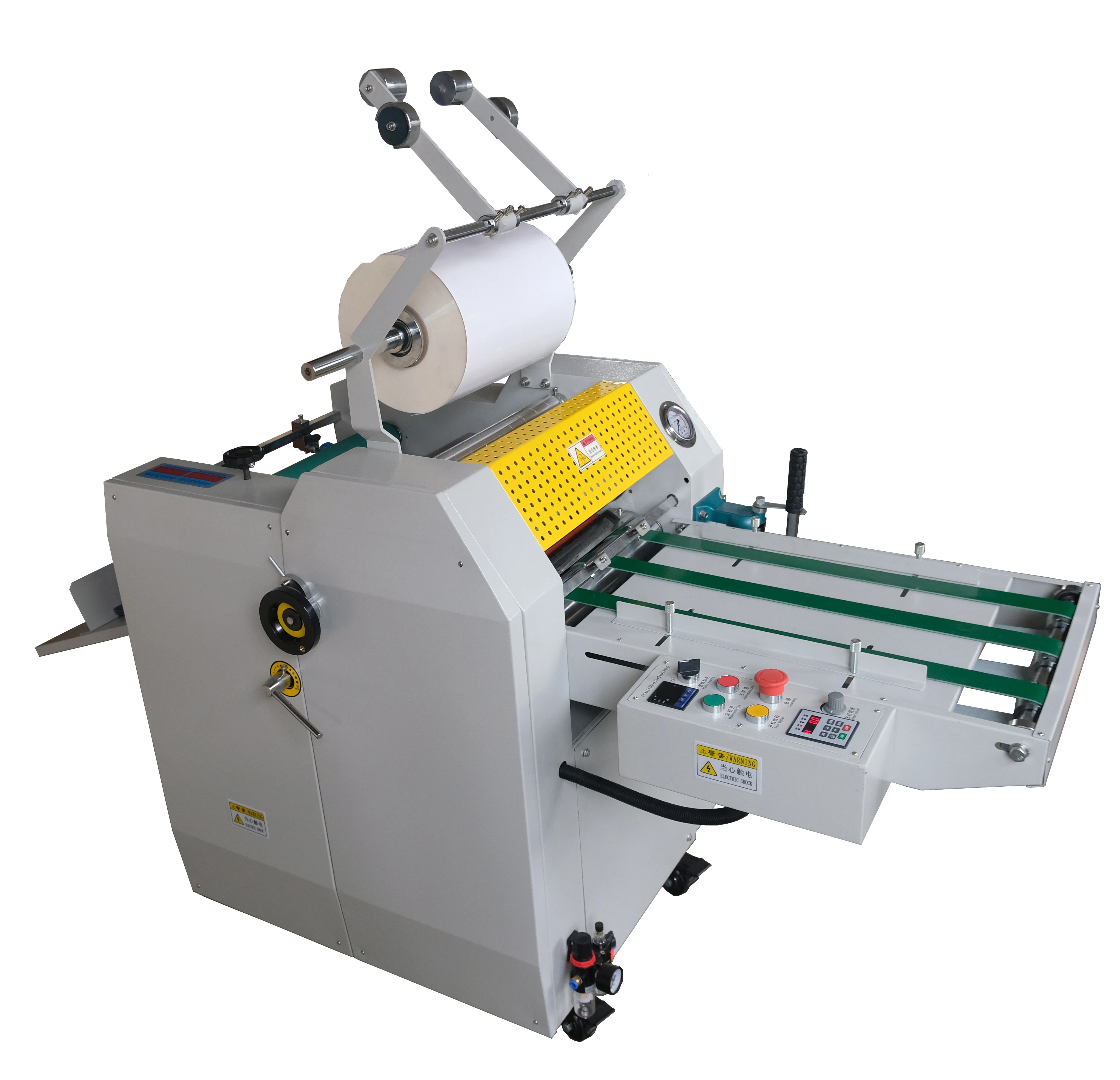 SWFM390C новый дизайн, цифровое покрытие, маслонагревательная машина для ламинирования бумаги