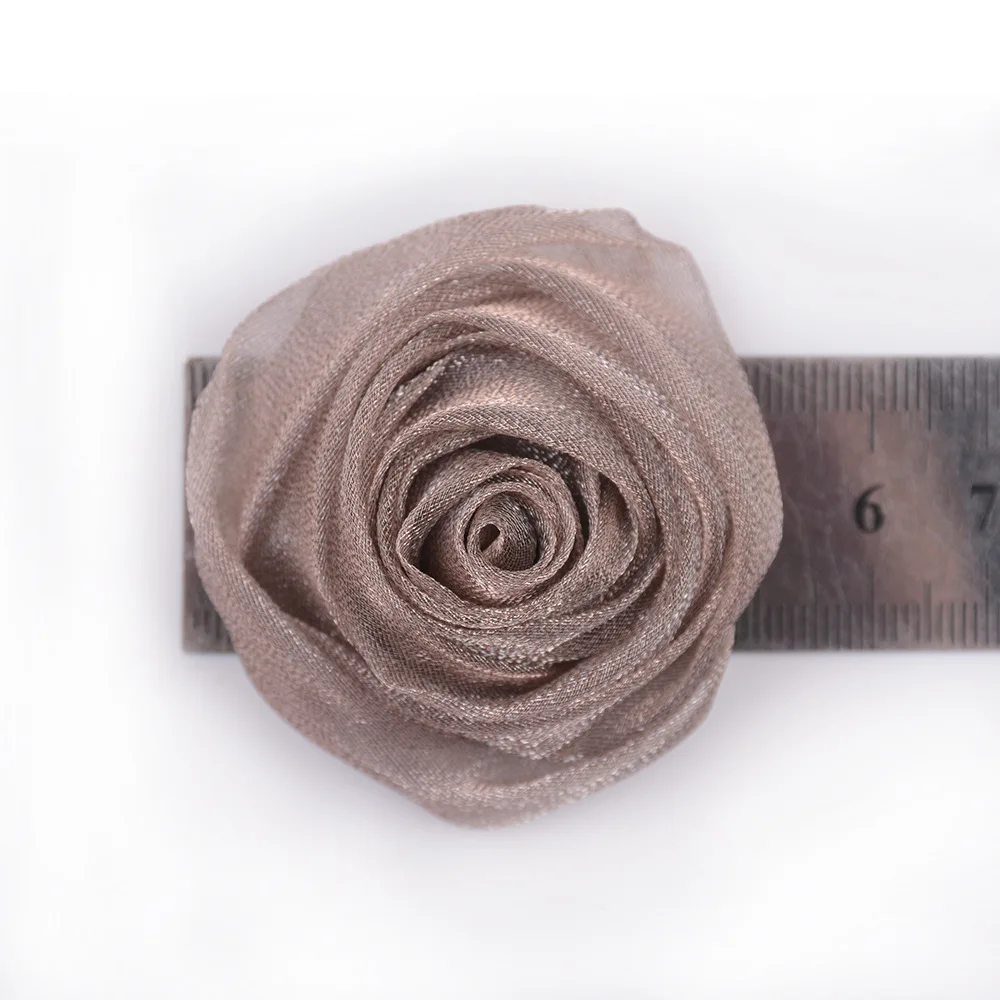 Wholesale 5cm 3d Organza Artificial Royal Rose Flowers For Diy Decoration Of Clothing