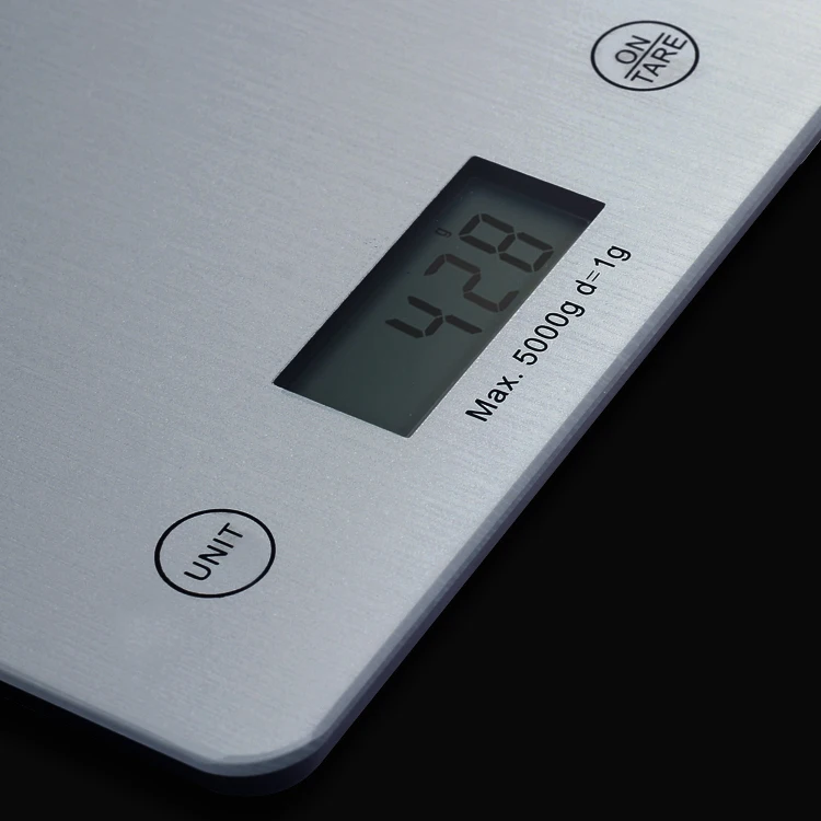Hot selling tempered glass LCD display digital food kitchen scale