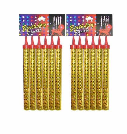 12/15/20cm birthday candles party festival wedding  in Holders  flashing Cake night club  stage dancing fireworks Candles