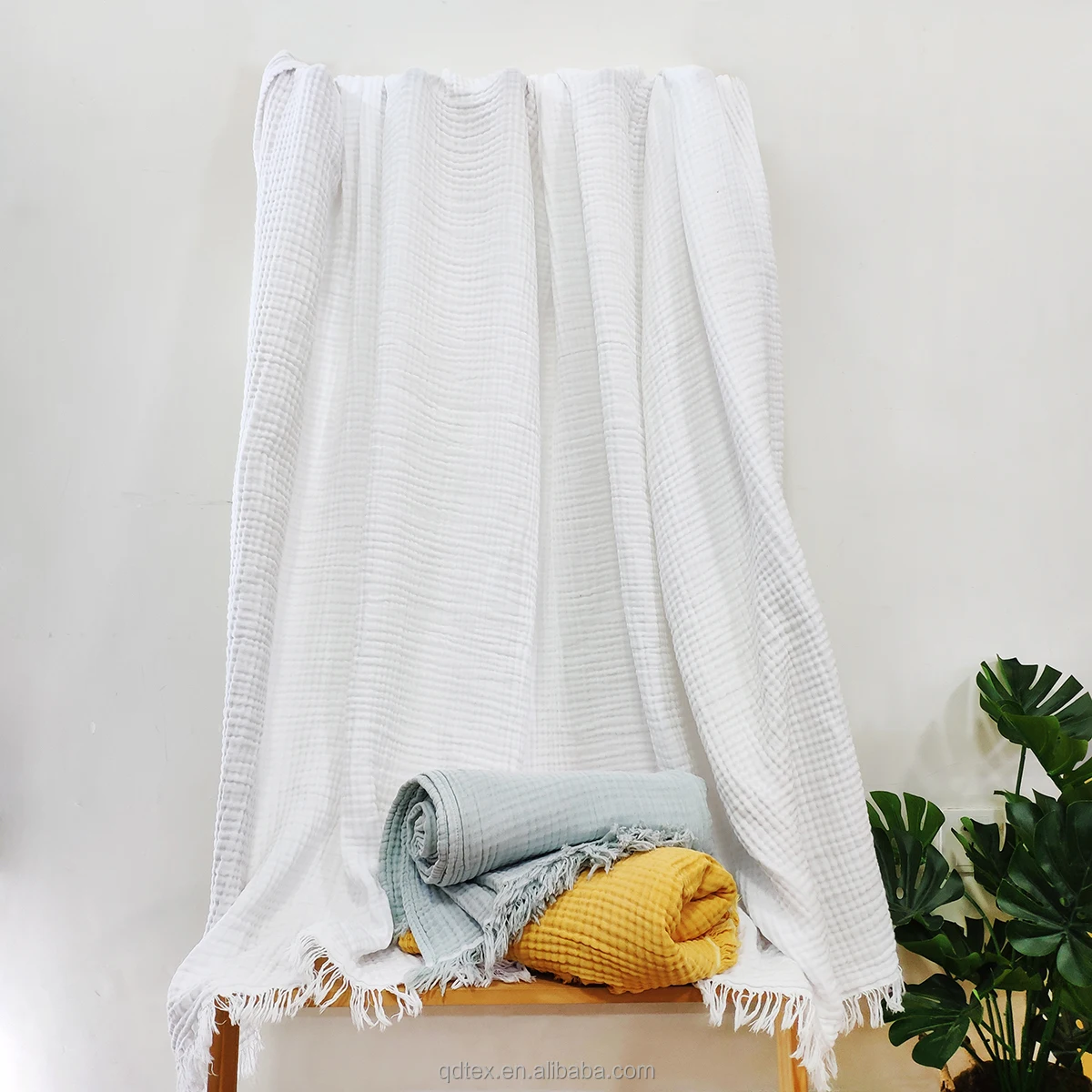 Wholesale indian organic cotton yoga blanket iyengar yoga blanket