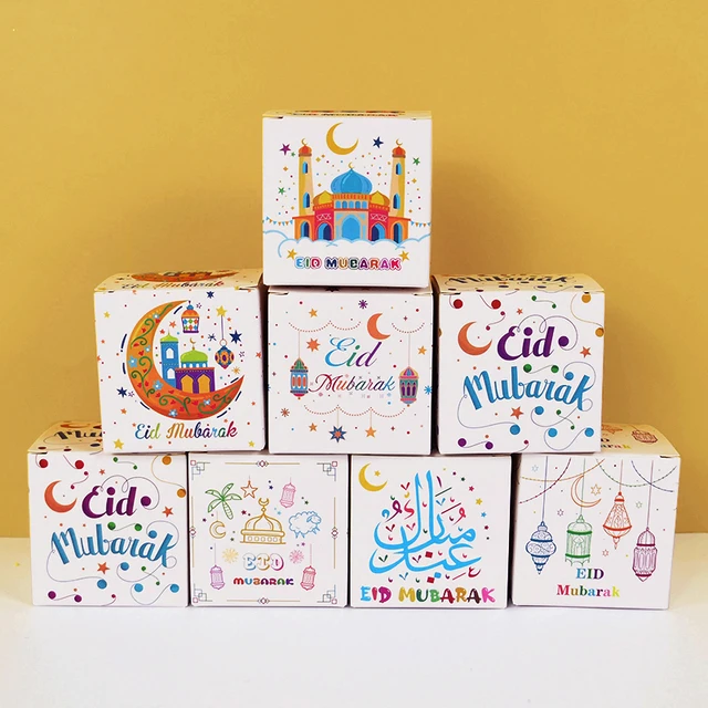 New Eid Mubarak Gift Package Happy Candy Box Holiday Decorative Candy Box