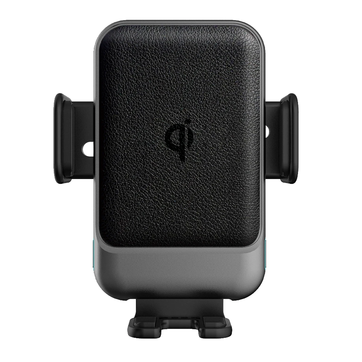 High Density Universal Qi 20W Max Power Quick Charging Pu Leather Smart Car Mount Wireless Charger Phone Holder For Dashboard