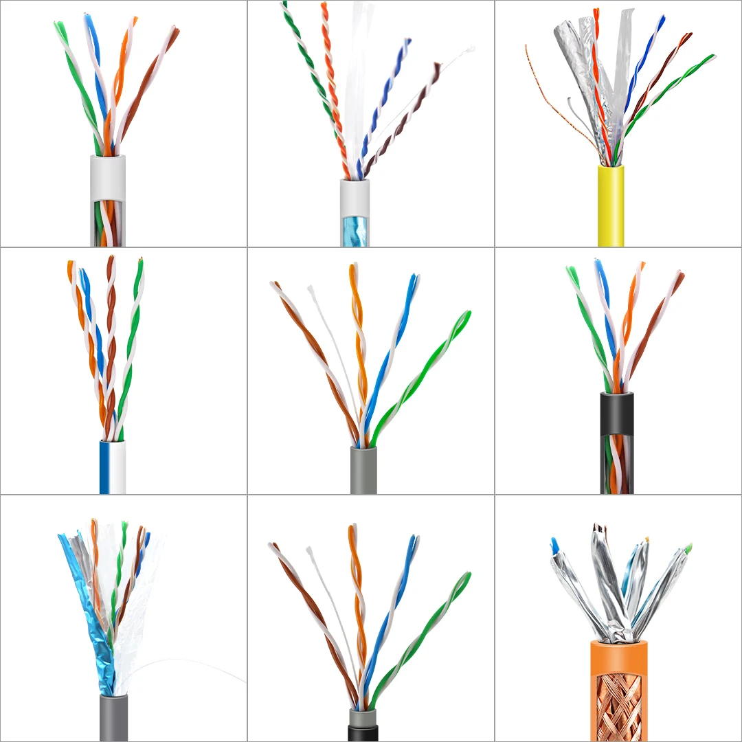 High Quality UTP Cat 6 Network Cable Cat6a Cat6 Cat6e FTP Ethernet Lan Cable for Internet